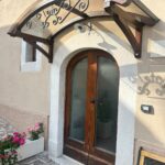 Pensilina in legno Alba